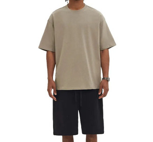 OEM Heavyweight Street Wear 100% Cotton Drop Shoulder Hip Hop T Shirt Custom Oversized Loose Men's T Shirts OEM Custom Fabrics - Product Image 5