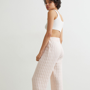 Pantalon de jogging décontracté en coton pour femme, coupe bootcut, écologique, avec poches, design personnalisé, vente en gros - Product Image 5