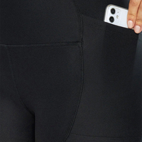 Shorts de yoga pour femmes à taille haute avec poches, séchage rapide, respirants, extensibles, sans couture, en polyester/nylon, pour la remise en forme et l'entraînement, de haute qualité