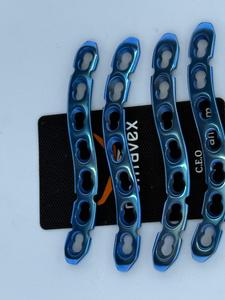 Dentavex DC-S-09 3.5mm Clavicle S Plate Right Left 5 to 10 Hole Orthopedic <b>Locking</b> Manual Titanium Fracture Fixation - Product Image 2