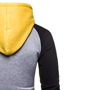 เสื้อฮู้ดผู้ชาย สไตล์ใหม่ แฟชั่นสีพื้น คอกลม แขนยาว - Product Image 6