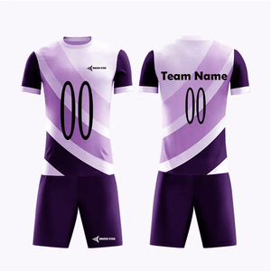 DAIZEN STAR Custom Soccer Jersey Set Short Sleeve V-neck Sublimated Geometric Print Moisture Wicking 100% Polyester Adult Unisex - Product Image 5
