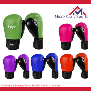 Professional MMA Boxing <b>Gloves</b> with PU Leather Custom Logo & for Closure-High Quality Boxing <b>Gloves</b> From Sialkot Pakistan - Product Image 2