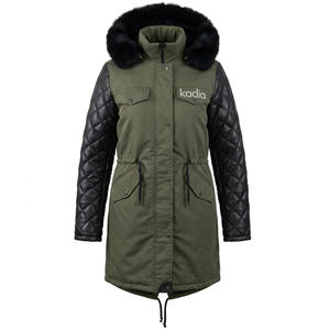 Abrigo Largo de Invierno para Mujer, Talla Grande, con Logotipo Personalizado, Acolchado, Relleno de Poliéster, Grueso, Cálido, con Capucha, Ecológico, Impermeable, para Exteriores - Product Image 1