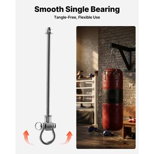 Set di 6 Supporti per Altalena Resistenti, Capacità di Carico 850 Libbre, Cuscinetti Lisci in Acciaio Inox, Max 500kg, Uso Domestico - Product Image 3