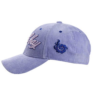 Laserbay Corduroy Baseball Cap 6-Panel Embroidered Logo Adjustable Unisex Casual <b>Hat</b> Light <b>Purple</b> - Product Image 2