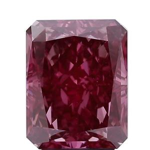 Diamant de laboratoire taille émeraude, fantaisie foncé VVS, certifié IGI, pour la fabrication de bijoux et bagues de fiançailles - Product Image 1