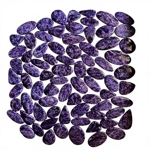 Vente en gros de cabochons de pierres précieuses en quartz naturel de formes variées, 20-45 mm, 8-12 g, pierres de cristal polies, certifiées par une tierce partie - Product Image 3