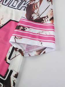 T-shirt en jersey 24 mailles personnalisé OEM, respirant, en polyester, pour le sport et le streetwear, impression par sublimation, fournisseur en gros - Product Image 2