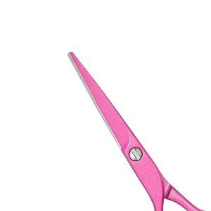 Ciseaux professionnels rose pour la coupe des cheveux, lame en acier inoxydable de 6 pouces, manche moyen, pour droitiers, ciseaux de barbier et de salon - Product Image 4