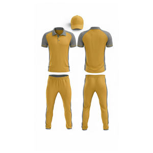 Ensemble de maillots de cricket personnalisés imprimés par sublimation |   Tenue complète d'équipe de cricket pour hommes, femmes et jeunes : polo et pantalon - Product Image 5