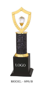 Elegant metal diamond trophy with premium finish. - Product Image 5