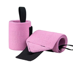 Correas de Levantamiento de Pesas de Color Sólido con Logotipo Personalizado, Soporte para Entrenamiento, Venta Directa de Fábrica, Soporte para Muñeca de Gimnasio con Etiqueta Privada - Product Image 1