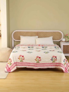 Edredón Floral Estampado de Algodón, Decoración Tradicional para el Hogar, Ropa de Cama para Todas las Temporadas - Product Image 3