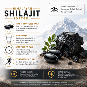Gélules de Shilajit de l'Himalaya et d'Huile de Nigelle à Marque Blanche – 30 Gélules – Résine de Shilajit Premium pour l'Énergie et le Soutien de l'Endurance - Product Image 3