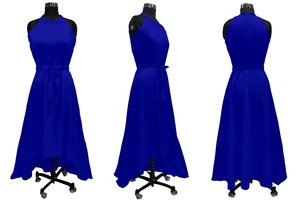 Vestido sin mangas de satén de alta calidad para niñas Vestido formal de estilo minimalista para niños para el verano - Product Image 5