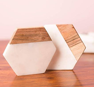 Wholesale Classic <b>Marble</b> Wood <b>Coaster</b> Mats Pads for Household Non-Slip Table Decoration Pads Wood & <b>Marble</b> <b>Coaster</b> - Product Image 1