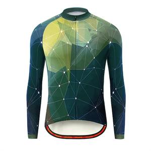 Maillot de cyclisme personnalisé par sublimation, séchage rapide, haut de gamme pour homme, manches longues, écologique, anti-UV, polyester, design personnalisé, logo sur mesure - Product Image 6