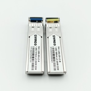 Transceptor SFP SYMC 1.25G SM-1.25G-20-LC-A/B, Conector LC, Modo Único, DDM, 20 km, Módulo de Fibra Óptica - Product Image 1