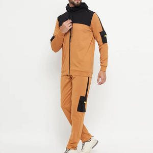 Conjunto Deportivo para Hombre, Sudadera con Capucha y Cremallera Completa, Pantalones Deportivos, 100% Algodón, Felpa Transpirable - Product Image 1