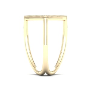 Anillo de Diamante Cultivado en Laboratorio con Corte Redondo Triangular Geométrico en Oro de 10K, 14K, 18K, Plata 925, 935, Joyería Fina - Product Image 3