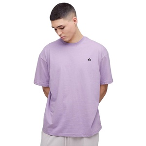 Venta al por mayor pesado de gran tamaño 100% Camiseta de algodón para los hombres de ajuste suelto 260 GSM manga corta de longitud larga en blanco Jersey camisetas de algodón - Product Image 1