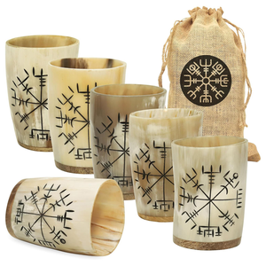 Verre à shot en corne écologique de qualité supérieure avec couvercle – Tasse à cocktail moderne de haute qualité – Cadeau d'anniversaire pour bar - Product Image 1