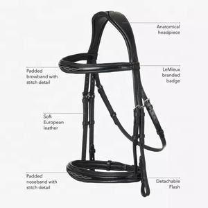 Bride de chasseur surélevée traditionnelle de qualité supérieure abordable au meilleur prix Bride de cheval en cuir - Product Image 4