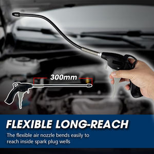 Pistolet à air comprimé professionnel LEMATEC à haut débit avec lance à portée étendue pour le nettoyage intérieur et du châssis des véhicules, disponible en version OEM - Product Image 6