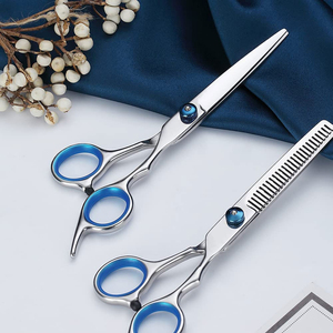 Ciseaux de coiffure professionnels 2026 pour barbier, ciseaux à effiler en acier inoxydable à lame droite et pointe affûtée - Product Image 4