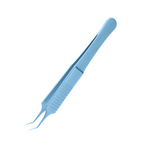 Forceps de ligature angulaire McPherson, plateforme de ligature de 6,00 mm, 102 mm, en titane, forceps microchirurgical ophtalmique manuel pour la suture et la nouage, CE - Product Image 4