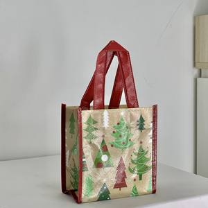 Bolsas de Navidad Laminadas Personalizadas con Impresión Directa de Fábrica, Hechas a Mano, para Regalo con Su Propio Diseño, Hechas en Vietnam - Product Image 5