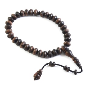 Perles de prière islamiques en bois naturel de haute qualité, fabriquées à la main, design personnalisé, personnalisation possible. - Product Image 2