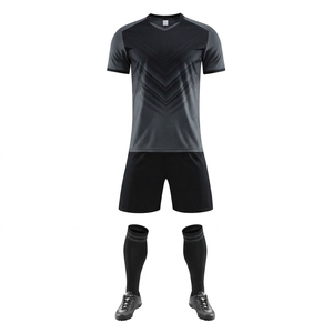 Camiseta de Fútbol Personalizada sin Marca, Corte y Confección a Medida, para Adultos, 100% Poliéster, Transpirable, de Secado Rápido, Cuello Redondo, Manga Corta, para Equipo - Product Image 2