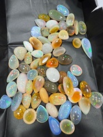 Opales d'Éthiopie naturelles AAA, cabochons de 5 à 30 mm, formes ovales, poire, marquise et rondes, pierres précieuses en vrac pour la fabrication de bijoux, vente en gros