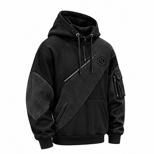 Sweat-shirt à capuche pour homme personnalisé de qualité supérieure, léger, surdimensionné, streetwear d'hiver avec logo personnalisé - Product Image 4