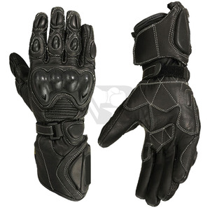 Meilleur Prix Gants de Moto en Cuir d'Hiver pour la Course, Doigts Entiers, Respirants, Légers, Écran Tactile, Antidérapants, Taille Personnalisée, Haute Qualité - Product Image 1