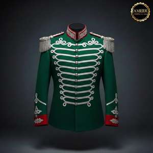 Uniforme de Banda de Marcha Personalizado OEM de Alto Rendimiento, Chaqueta de Banda, Unisex, Textil de Seda de Alta Calidad, para Uso en Interiores y Exteriores, Ceremonial - Product Image 6