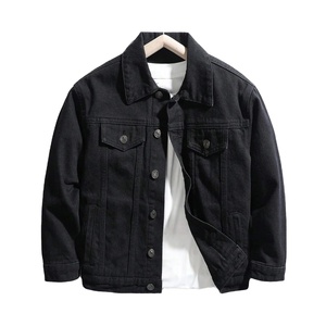 Trending Customizable Men's Down-filled <b>Denim</b> <b>Jacket</b> <b>with</b> Hood Long Sport Style for Outdoor Wear - Product Image 1
