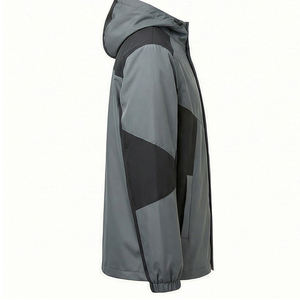 Veste à capuche unisexe imperméable et résistante au vent, coupe ajustée, style streetwear, marque privée - Product Image 4