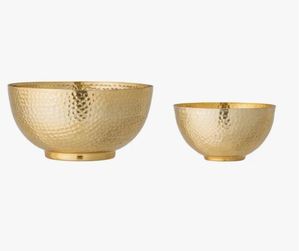Ensemble de 3 bols en métal doré faits à la main, design nouveau, style glamour décoratif pour la décoration intérieure - Product Image 2