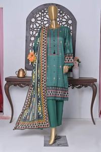 Meilleure vente 2022 indien/pakistanais pelouse en soie 3 pièces Salwar Kameez Party Wear Collection - Product Image 3