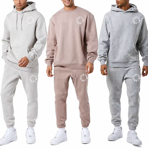 Ensemble de survêtement pour homme, sweat-shirt à capuche, pantalon de jogging, molleton de coton, vêtements de sport décontractés, tenue de sport personnalisée, ensemble d'entraînement - Product Image 1