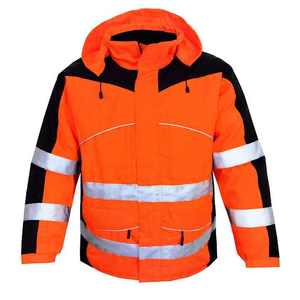 Hi Vis <b>Winter</b> Workwear Safety Reflective Stripes Hooded Workwear <b>Jacket</b>-Quick Dry Windproof Unisex Sweatshirt Safety <b>Jacket</b> - Product Image 1