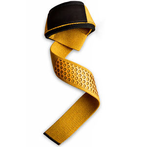 Correas de Levantamiento Amarillas Premium SAAR INDUSTRIES, Agarre Antideslizante de Silicona con Diseño de Panal, Algodón Resistente, Transpirables y Ajustables para Gimnasio - Product Image 2