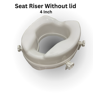 Hdpe Plastic Elderly <b>Commode</b> 4 Inch " Height Elevated Raised Seat <b>Commode</b> <b>Chair</b> Raised Toilet Seat - Product Image 1