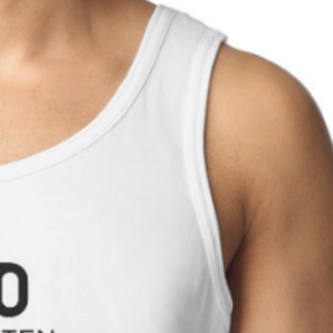 <b>Men's</b> <b>White</b> Adult Sleeveless Tank Top Premium Cotton Athletic <b>Vest</b> Breathable Lightweight for Gym Fitness Training Running - Product Image 5