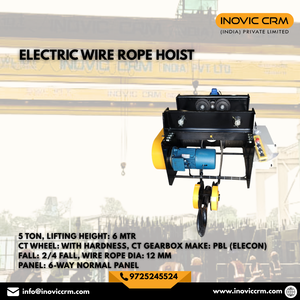 Polipasto Eléctrico Industrial de 5 Toneladas con Ruedas Reforzadas, Cable de 22mm de Diámetro, Elevación de 6m, Nuevo Sistema de Polipasto con Control Remoto - Product Image 3