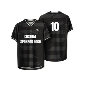 Camiseta Deportiva Transpirable con Estampado por Sublimación, Uniforme de Fútbol con Cuello Redondo, Jersey de Fútbol Retro Personalizado con Nombre del Equipo, Anti-U - Product Image 4