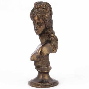 Handmade ทองเหลืองรูปปั้นโบราณFigurine Bronze Ladyภาษาอังกฤษรูปปั้นหน้าอกตกแต่งบ้านของขวัญรายการ SBF-228 - Product Image 3